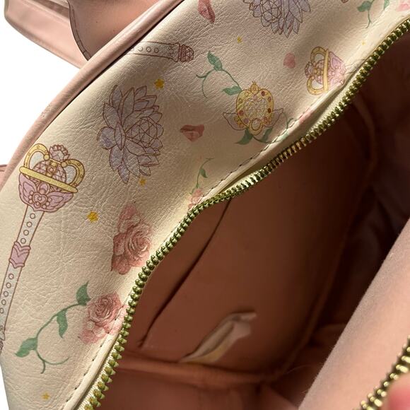 Sailor Moon Trio Cosmic Heart Compact Mini Backpack LIGHT PINK NONE - Picture 6 of 9
